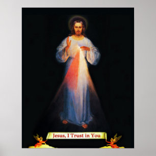 Poster de Jesus Divine Mercy Sr Faustina