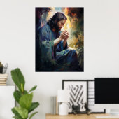 Poster de Jésus priant (Bureau à domicile)