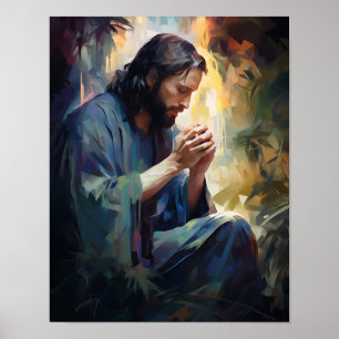 Poster de Jésus priant
