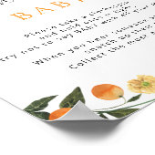 Poster de jeu pour bébés Orange & Botanical Don's (Coin)