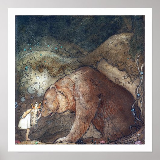 Poster de John Bauer Poor Little Basse (Devant)