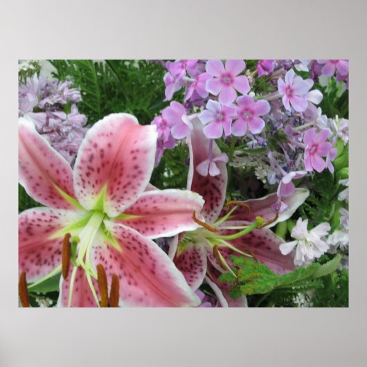 Poster de jolies fleurs (Devant)