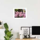 Poster De jolis rhododendrons roses floraux (Bureau à domicile)