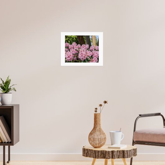 Poster De jolis rhododendrons roses floraux (Salon 3)