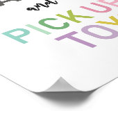 Poster de Jouets pour garder le calme et ramasser (Coin)