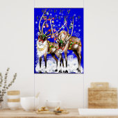 Poster de Joyeux rennes de Noël (Cuisine)