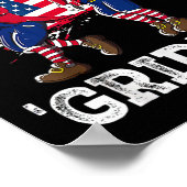 Poster De Juillet George Washington Griddy George Griddin (Coin)