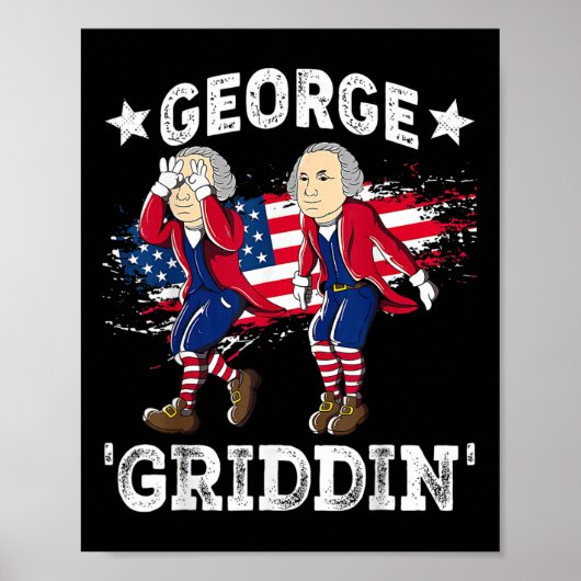 Poster De Juillet George Washington Griddy George Griddin (Devant)