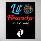 Poster De Juillet Grossesse Chemise Lil' Firecracker Sur (Devant)
