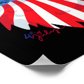 Poster De Juillet S - Chemises Patriotiques - Aigle Drape (Coin)