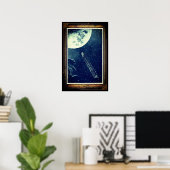 Poster de Jules Verne De la Terre à la Lune (Bureau à domicile)