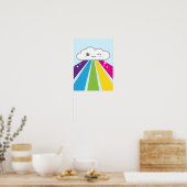 Poster de Kawaii Cloud et Rainbow (Cuisine)