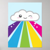 Poster de Kawaii Cloud et Rainbow (Devant)
