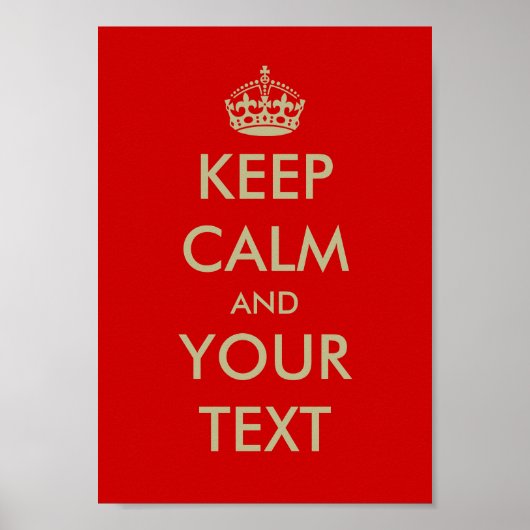 Poster de Keep calm | (Devant)