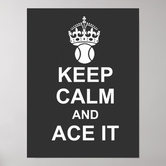 Poster de Keep Calme and Ace It (Devant)