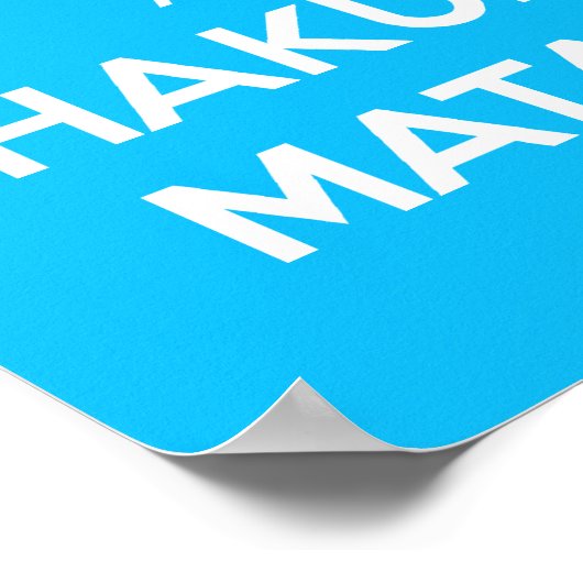 Poster De Keep Calme Et Hakuna Matata (Coin)