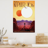 Poster de Kepler16b sur les voyages spatiaux Vinta (Cuisine)