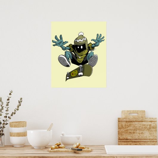 Poster de kickflip (Cuisine)