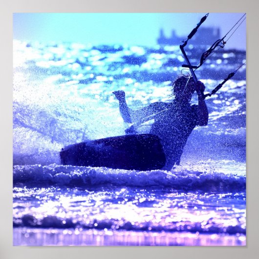 Poster de kite surfing Imprimer (Devant)