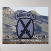 Poster de la 10e Division Mountain Fort Drum Patch (Devant)