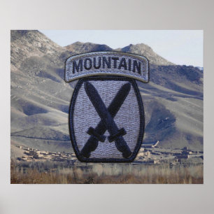 Poster de la 10e Division Mountain Fort Drum Patch