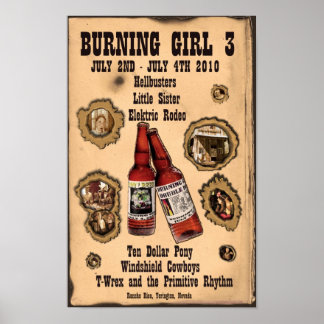 Poster de la 3e année Burning Girl 2010