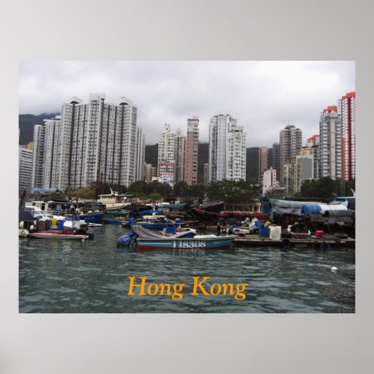 Poster de la baie de Hong Kong (Devant)