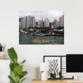 Poster de la baie de Hong Kong (Bureau à domicile)