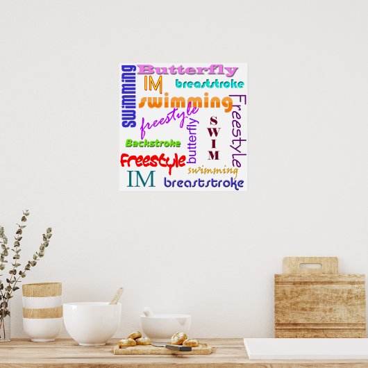 Poster de la baignade partout (Cuisine)