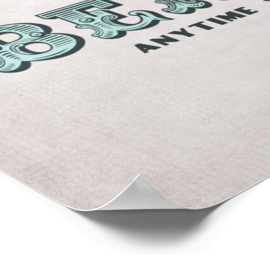 Poster de la baleine vintage (Coin)