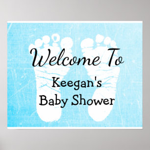 Poster de la bannière de baby shower pour les empr