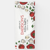 Poster de la bannière de bienvenue de Pizza Party (Vertical)