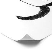 Poster de la bannière de chat Vintage Hat (Coin)