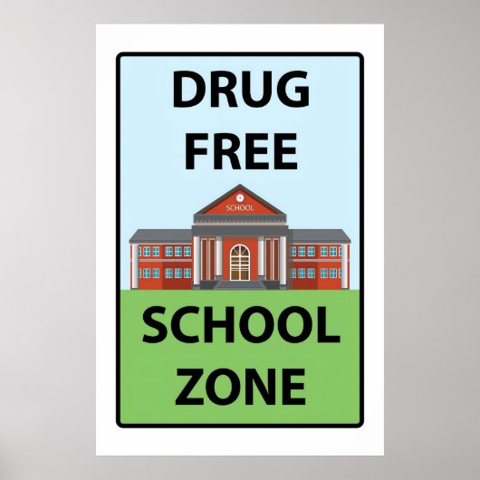 Poster de la bannière de l'École sans drogue (Devant)