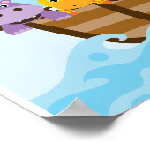 Poster de la bannière du Baby shower Arche de Noah (Coin)