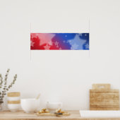 Poster de la bannière Red White and Blue Stars (Cuisine)