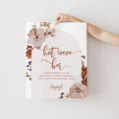 Poster de la barre de cacao chaud de la chute rust