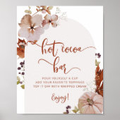 Poster de la barre de cacao chaud de la chute rust (Devant)