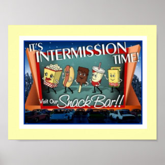 Poster de la barre de snacks d'entrée