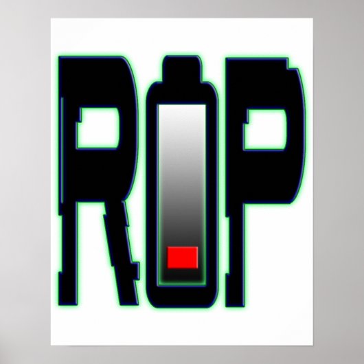 Poster de la batterie RIP (Devant)