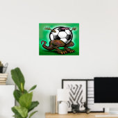 Poster de la bête de football (Bureau à domicile)