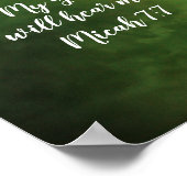 Poster de la Bible Fleur de Violet sauvage (Coin)