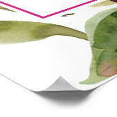 Poster de la Bible Verse Purple Floral Psaume (Coin)