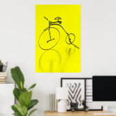 Poster de la bicyclette Joyeux Funky (Bureau à domicile)