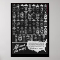 Poster de la bière continentale Can Company Cone T