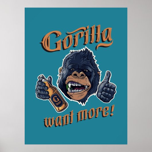 Poster de la bière Gorilla (Devant)