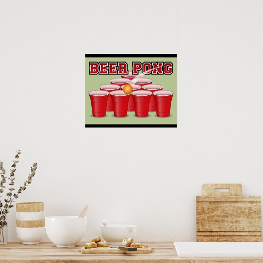 Poster de la bière Pong (Cuisine)