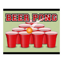 Poster de la bière Pong