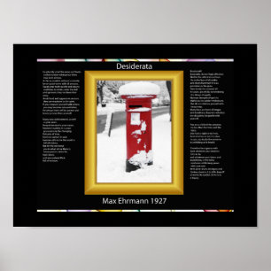 Poster de la boîte aux lettres DESIDERATA