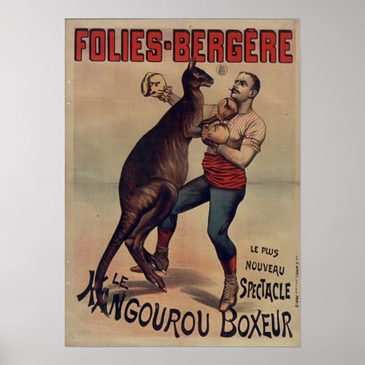 Poster de la boîte de Kangaroo Folies-Bergère (Devant)